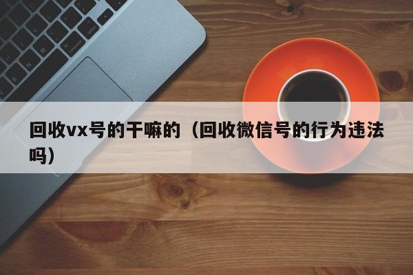 回收vx号的干嘛的（回收微信号的行为违法吗）